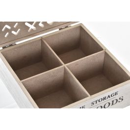 DKD Home Decor Caja Árabe Decorativa de Madera Marrón y Negro 16x16x6 cm (Pack 2 Unidades) DKD Home Decor Caja Árabe Decorativa de Madera Marrón y Negro 16x16x6 cm (Pack 2 Unidades)