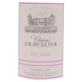 Château Gravelier 2023 Burdeos - Vino rosado de Burdeos