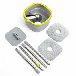 Mopa Giratoria con Autolimpieza y Cubo Separador Selimop InnovaGoods Mopa Giratoria con Autolimpieza y Cubo Separador Selimop InnovaGoods