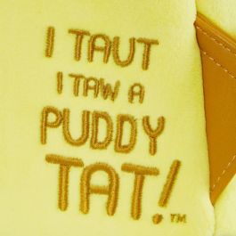 Loungefly Mochila Looney Tunes Tweety 80th Anniversary Piolín Felpa 22.8cm x 26.6cm x 11.5cm Cuero Vegano Warner Brothers Oficial