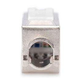 Digitus Módulo Keystone CAT 6 Apantallado Plano RJ45 Hembra-Hembra Plata