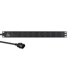 Lanview Regleta de Alimentación para Rack 19" 1U con 8 Tomas C13, Cable 2m, 13A, Protección contra Sobretensiones Precio: 27.99865101. SKU: B1529FCQ8A