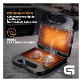 Sandwichera Grunkel SAN-GRILL NG/ 750W/ Placas Grill