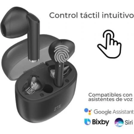 ZTE EB2201 Auriculares Bluetooth Inalámbricos Buds 2, Bluetooth 5.3, Autonomía Total 25h, IPX4, Negros