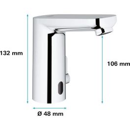 GROHE Mezclador de lavabo de repisa por infrarrojos - Get E - 6 V - Cromo