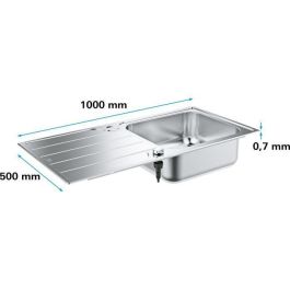 Fregadero - acero inoxidable - acero inoxidable - GROHE