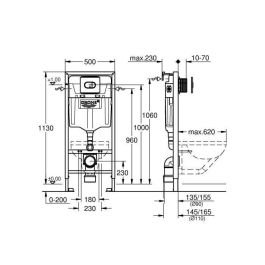 GROHE - Paquete de inodoro