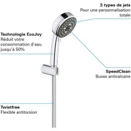 Set de ducha de 3 chorros con soporte de pared - GROHE