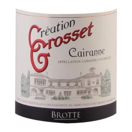 BROTTE Creation Grosset 2018 Cairanne - Vino tinto del Valle del Ródano