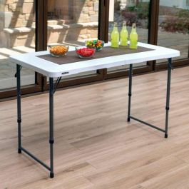 Mesa plegable maletín 4 posiciones 122x61x56 cm Mesa plegable maletín 4 posiciones 122x61x56 cm