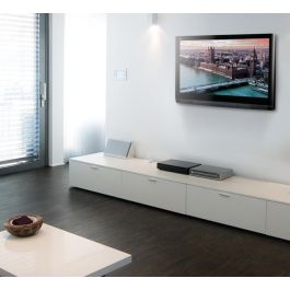 B-Tech Soporte de Pared Ultra-Slim Universal para Pantallas Planas hasta 47", 75x75 - 200x200 VESA, Negro BT8200