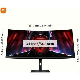 Xiaomi Curved Gaming Monitor G34Wqi ELA5454EU - Monitor Curvo para Juegos