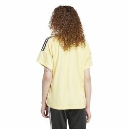 Camiseta de Manga Corta Hombre Adidas Tiro Cut 3 Bandas Jacquard Boyfriend Beige