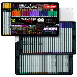 Rotulador Fibra Stabilo Creative Tips Arty Line Caja Metal De 50 (Puntas De 0.2, 0.4, 0.7, 1.0, Pincel: 19, 22, 30, 37, 44, 46, 51, 60, 89, 95) Precio: 66.50000038. SKU: B1GFV9THMF
