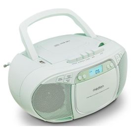 Medion MED4061275227499 Radio CD FM, 2x2.2W RMS, Verde