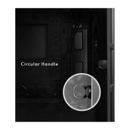 Chieftec GA-01B-TG-OP ATX Midi Tower Negro, Caja de PC para Gaming con Ventana de Cristal Templado