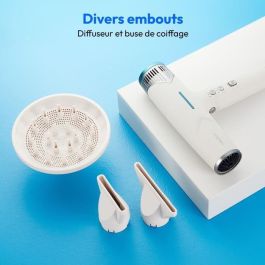 Medion MD19984 Secador de Pelo 1500W, 3 Velocidades, Temperatura 105°C, Blanco