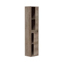 Columna baño suspendida, 2 puertas, marrón nordik