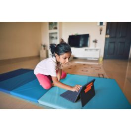 Logitech 920-009992 Rugged Combo 3 Classic Blue – Teclado QWERTZ Suizo con cubierta para Apple iPadOS
