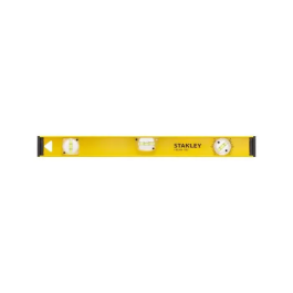 Stanley Nivel I-Beam 180 60cm con 3 viales (horizontal, vertical, orientable) para mediciones precisas +/- 1.5 mm/m
