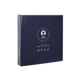 DKD Home Decor Frutero Atlantico Coral 22 Azul Fucsia Porcelana Metal 27 x 34 x 27 cm