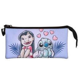 Disney Lilo y Stitch Estuche Portatodo Triple Couple Lila 3 Compartimentos Ripstop Precio: 11.49999972. SKU: B1BVEKC3EJ