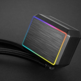 Mars Gaming ML-PROII120 Refrigeración Líquida AIO Profesional 120mm, 300W TDP, Ultra Silencioso, Diseño Aluminio Cepillado Negro