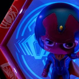WOW! POD Vision Scarlet Marvel - Set de Figuras LED Coleccionables con Sensor IR e Iluminación UV