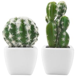 Day Cactus Artificial Maceta Plástico Mate Formas Surtidas Alto Redondo H 17 Cm H 13 Cm Maceta 7 5x7 5 Cm H 6 Cm