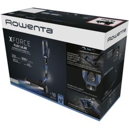 Rowenta X-Force Flex 12.60 Aqua RH98C0WO – Aspiradora Escoba sin Cable, Potente, Función Fregar, Batería Extraíble, Azul/Negro
