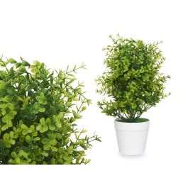 Ibergarden Planta Artificial Grande de Hojas Pequeñas, Maceta Blanca, Plástico Verde/Blanco 23x23x36 cm (6 Unidades) Precio: 30.50000052. SKU: B19D38YB9T