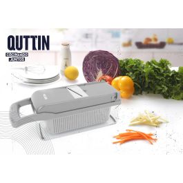 Quttin Cortador-Rallador Multifuncional con Depósito, 32x11.5x11.5 cm (6 Unidades)