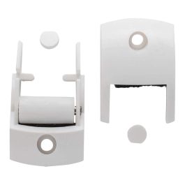 Schellenberg 15651 Guía Cinta Duo Maxi Rodillos y Burlete para Persianas, Blanco, Ancho 23mm