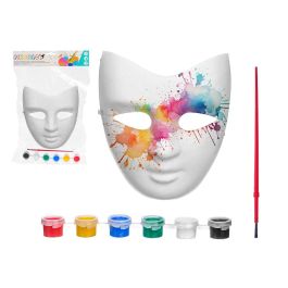 Máscara para Manualidades Adulto con Pintura - Pincello, 18x7x20 cm, Incluye 6 Temperas (24 Unidades) Precio: 51.49999943. SKU: B17PT4ZWSE