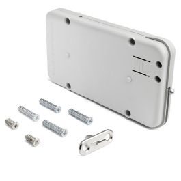 Effegi Brevetti Miniwinch Descendente Amortiguado Fuerza Muelle 14Kg - Mecanismo Plástico Reversible para Puertas Abatibles Gris Claro