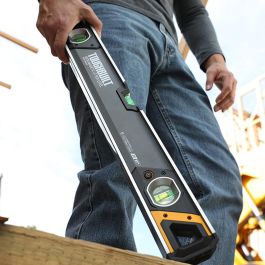 Toughbuilt Nivel Magnético Tubular Iluminado TB-H2-L-M60LH-M de 60cm con Burbuja LED