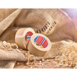 TESA 60013-00000-00 Pack 6 Rollos Papel Marrón Cinta Embalaje Reforzado Filamentos Fibra Vidrio 25m x 50mm