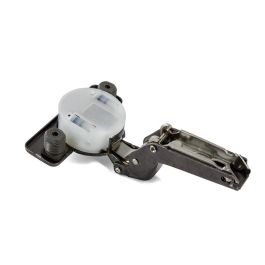 Salice Silentia+ Bisagra Decelerante Ø35mm Apertura 110º Acabado Titanio Cazoleta 13,5mm Codo Superacodado para Armarios/Muebles