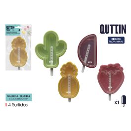 Quttin Molde de Helado Individual Silicona con Forma de Frutas (36 Unidades)