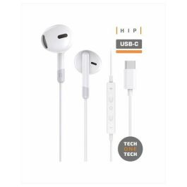 Auriculares Tech-One-Tech Hop De Boton Con Conector Usb-C Microfono Integrado Blanco Precio: 5.68999959. SKU: B18YRSHKGK