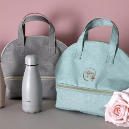 Cook Concept Bolsa Térmica 2 Compartimentos Coup De Fraiche Poliester Gris/Verde Agua