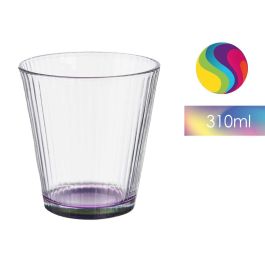 Vaso Vidrio Rayas Transp Color 310 Ml Vivalto 9CM (36 Unidades) Vaso Vidrio Rayas Transp Color 310 Ml Vivalto 9CM (36 Unidades)