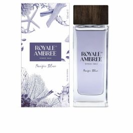 Royale Ambree Pacific Blue Eau de Cologne Unisex 100ml, Fragancia Amaderada Acuática, Notas de Pomelo, Menta y Sándalo, Vegana.