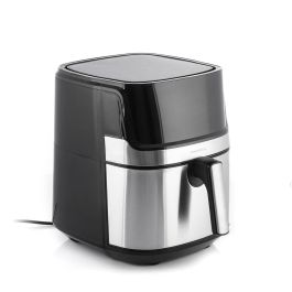 Freidora de Aire InnovaGoods Fryinn Pro 5500 Negro 1700 W 5,5 L Acero Inoxidable Freidora de Aire InnovaGoods Fryinn Pro 5500 Negro 1700 W 5,5 L Acero Inoxidable