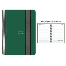 Agenda Anual (2026) Senfort Unicolor Espiral Tapa Pp Con Goma 160X235 D/P Verde Oscuro Agenda Anual (2026) Senfort Unicolor Espiral Tapa Pp Con Goma 160X235 D/P Verde Oscuro Precio: 17.5000001. SKU: B1BJ7K5STB