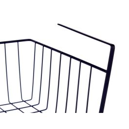Soporte Negro Metal Cesto Kinvara 40x25.5x14 cm - Hierro (12 Unidades) Soporte Negro Metal Cesto Kinvara 40x25.5x14 cm - Hierro (12 Unidades)