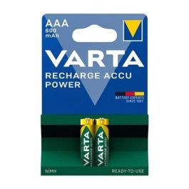 Blister 2 pilas aaa 800mah recargable accu power varta