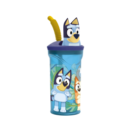 Vaso con Pajita Bluey PVC 3D Precio: 12.59000039. SKU: B12493DD2E