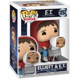 Funko 50768 Figura Pop! Movies Original de Eliot y E.T. el Extraterrestre Colección E.T. Nº 1252 - 9.5 cm