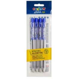 Boligrafo Carioca Sfera Retractil 1.0Mm Azul Bolsa De  4 Precio: 0.99000022. SKU: B15JSQA8JW